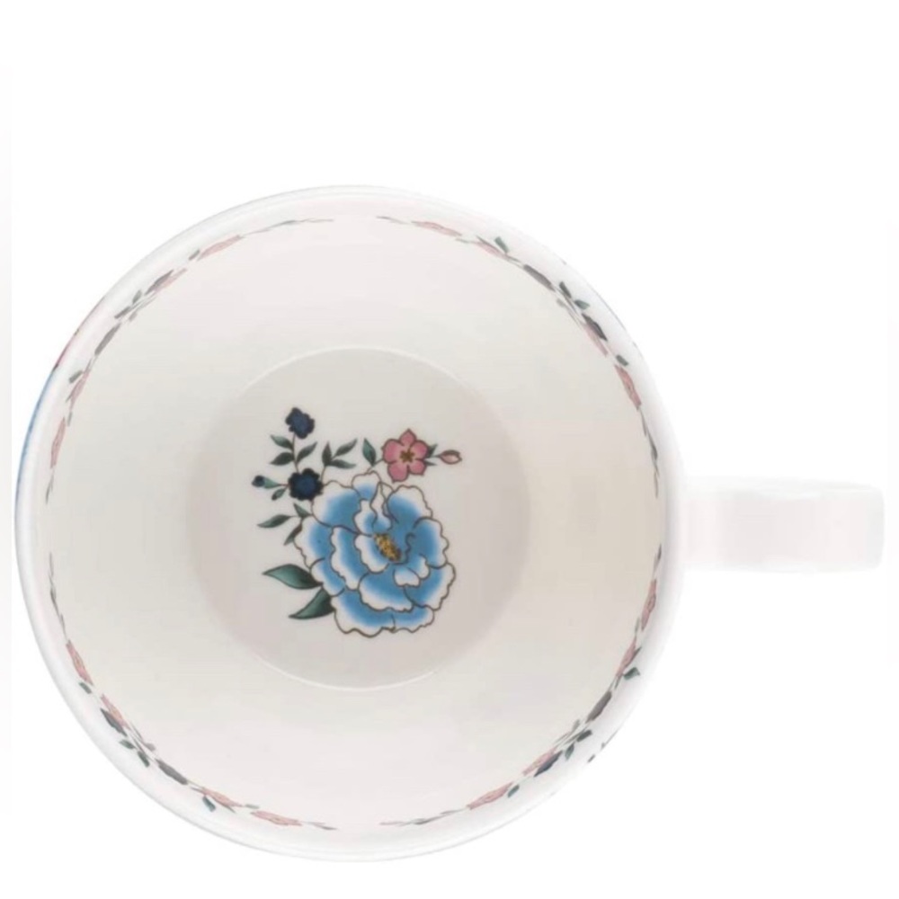Portobello Wilmslow Fleur Blue Bone China Mugs Tea Cups nwt - Picture 2 of 6